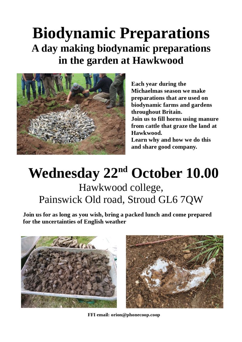 Biodynamic Preparation Making Day - 22nd Oct 2025, 10am onwards ...